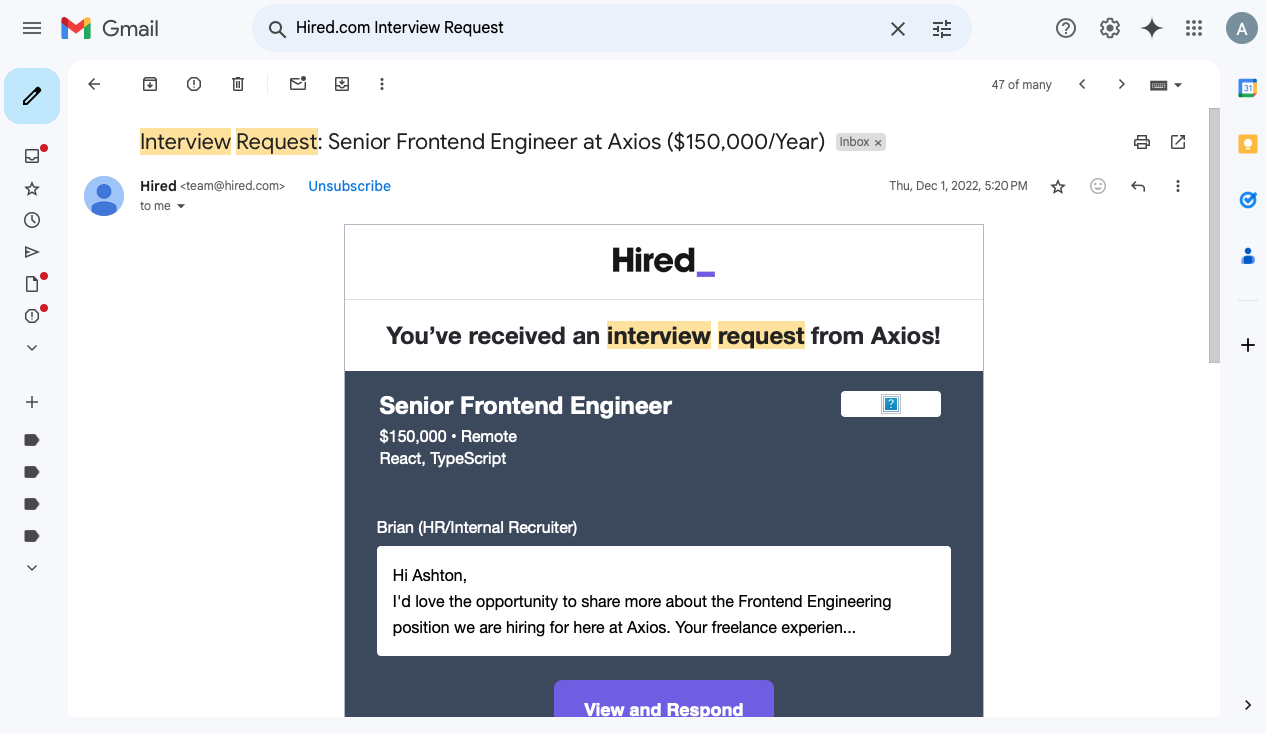 Interview Invite 2