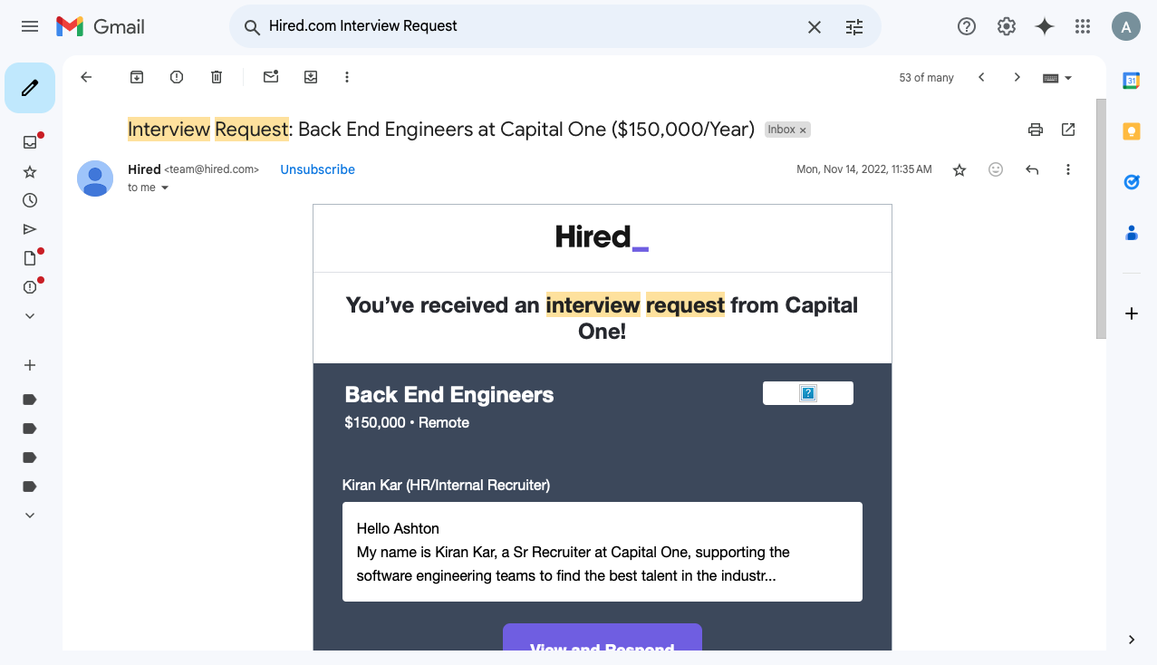 Interview Invite 3