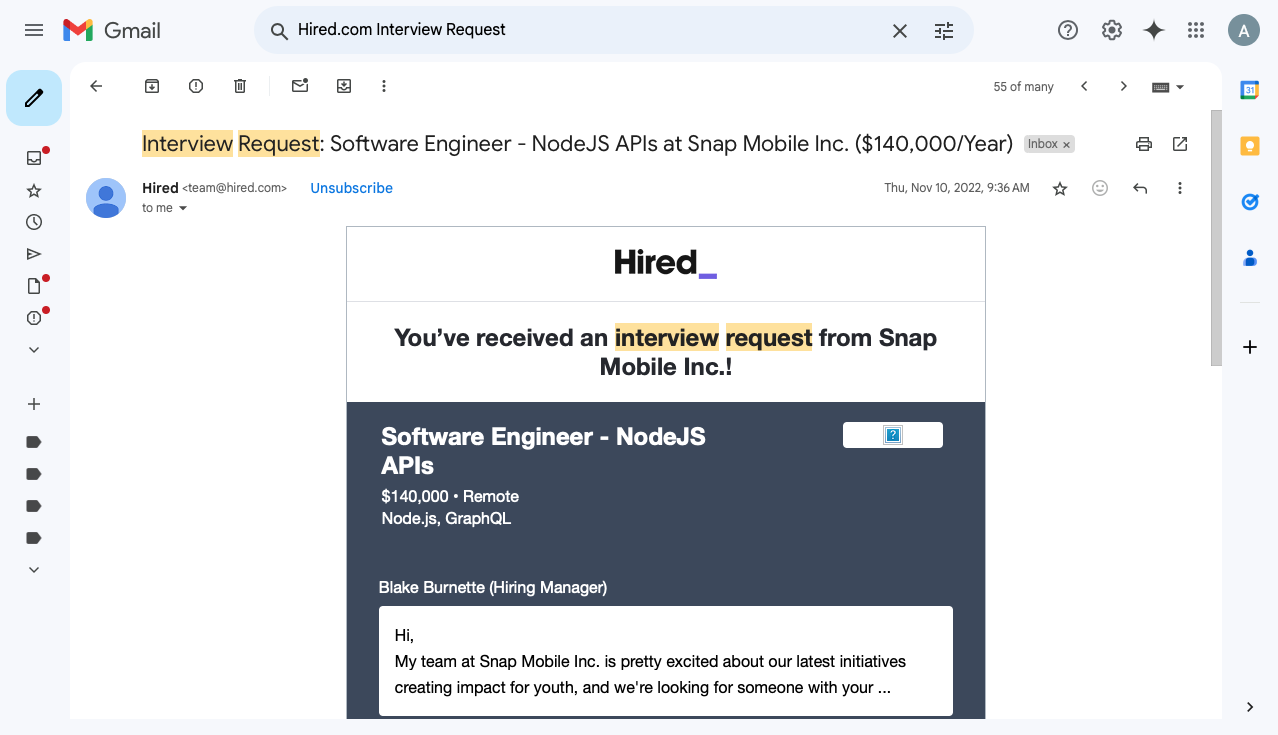 Interview Invite 4