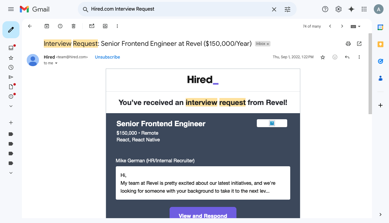 Interview Invite 7